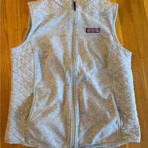 Vineyard Vines Gray Quilted Vest